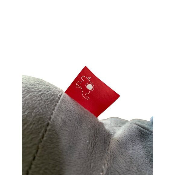 Nulife Matters Elephant Plush 13" Sitting Gray Striped T-Shirt Stuffed Animal - Picture 6 of 9